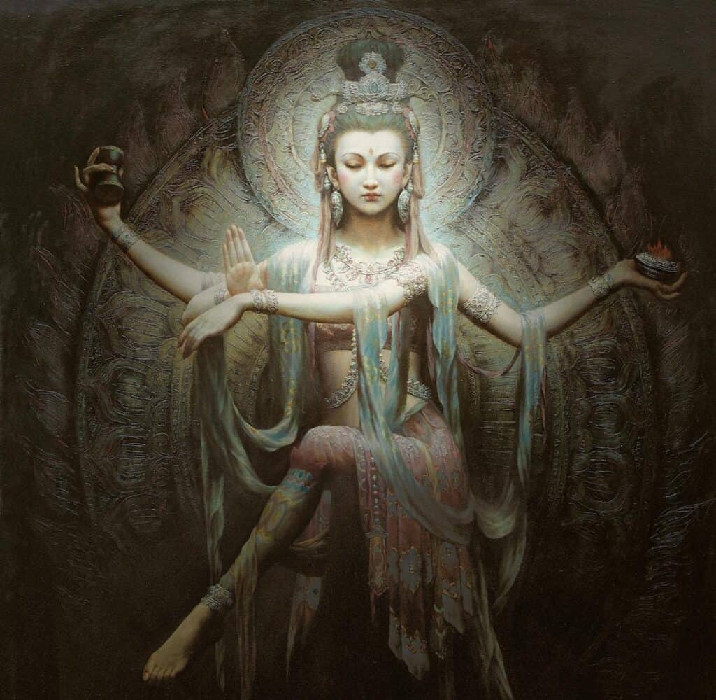 Kuan Yin, depiction of the Divine Mother Kundalini
